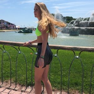 SHEIN Sequin Biker Shorts